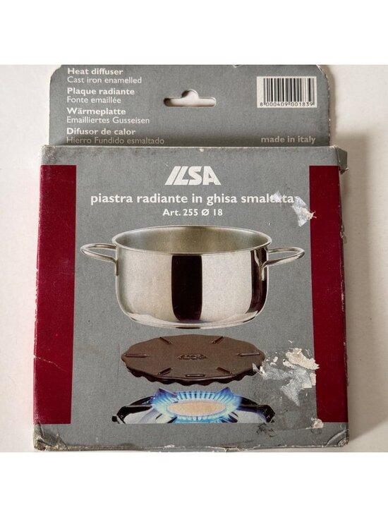 Ilsa Other - ILSA Cast Iron Enamel Heat Diffuser Plate Flame Simmer Plate Italy Cooking Tool